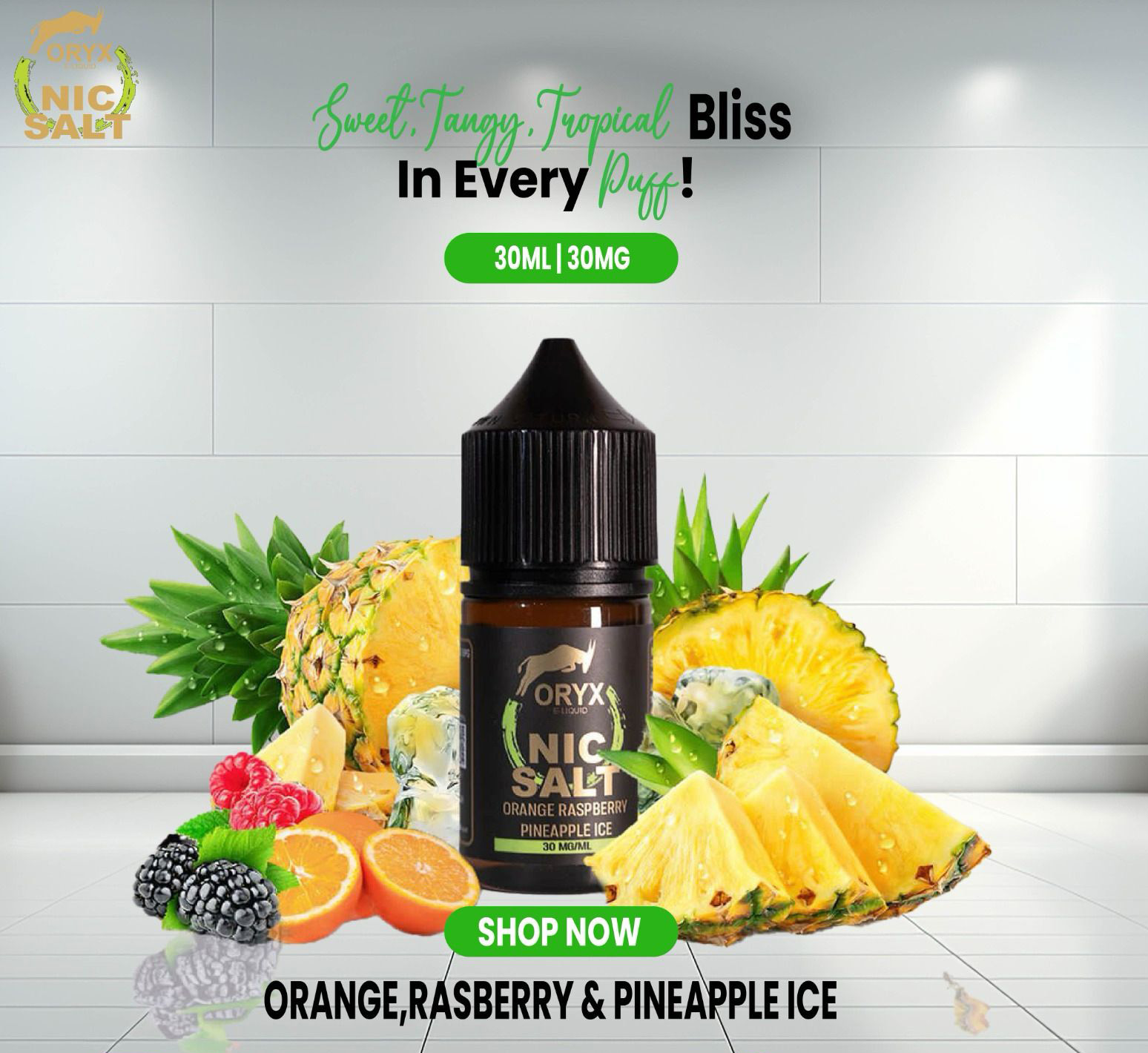 Orange Raspberry Pineapple Ice